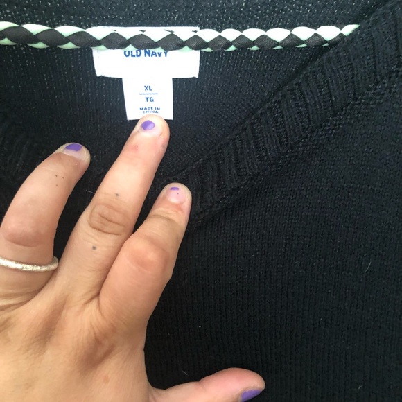 Black knitted long sleeve XL - Picture 2 of 2